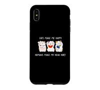 Carcasa para iPhone XS MAX Cats Make Me Happy Humans Make My Head Hurt for Cat Lovers
