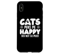Carcasa para iPhone XS MAX Cats Make Me Happy You Not So Much Humans Make My Head Hurt
