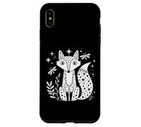 Carcasa para iPhone XS MAX Celestial Fox Stars Night Dragonfly Nature Woodland Graphic