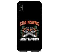 Carcasa para iPhone XS MAX Chainsaws Are My Happiness - Funny Father's Day Woodworker