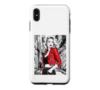 Carcasa para iPhone XS MAX Chaqueta roja Glamour Muse Urban Alley Fashion Ink Art