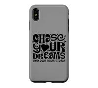 Carcasa para iPhone XS MAX Chase Your Dreams, White/Black