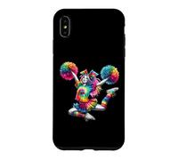 Carcasa para iPhone XS MAX Cheerleader Pom Poms Colorful Outfit Rainbow Tie Dye