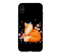 Carcasa para iPhone XS MAX Cherry Blossom Cat Japonés Sakura Anime Estética Japón