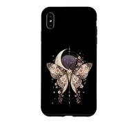 Carcasa para iPhone XS MAX Cherry Blossom Japonés Sakura Surrealista Mariposa Luna