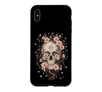 Carcasa para iPhone XS MAX Cherry Blossom Japonés Sakura Surrealista Skull