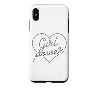 Carcasa para iPhone XS MAX Chica Poder Corazón Amor Mujeres poderosas Fuerte Empoderar Mujer