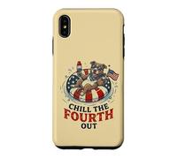 Carcasa para iPhone XS MAX Chill El 4to Cuarto out Pittie 4 de Julio Bull Dog
