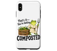 Carcasa para iPhone XS MAX Chiste humorístico de Rana de jardinería