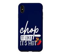 Carcasa para iPhone XS MAX Chop It Like Its Hot Pepper - Disfraz Divertido de Humor de Chef