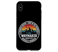 Carcasa para iPhone XS MAX Christian Waymaker Promise Keeper Isaías 42:16 Diseño Retro
