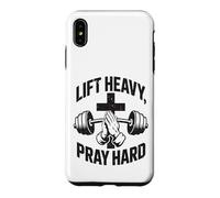 Carcasa para iPhone XS MAX Christian Workout Lift Heavy Pray Hard Gimnasio para Hombres