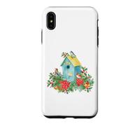 Carcasa para iPhone XS MAX Christmas Holiday Wreath Birdhouse Birds & Bells
