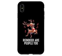 Carcasa para iPhone XS MAX Christmas Xmas Reindeer Are People Too Funny Dancer