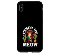 Carcasa para iPhone XS MAX Cinco De Meow Cat Mexican Mexican Mexico Heritage Cinco De Mayo