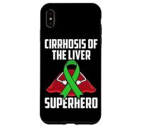 Carcasa para iPhone XS MAX Cirrosis of The Liver Superhero Teal Ribbon