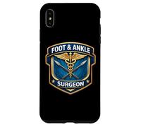 Carcasa para iPhone XS MAX Cirujano de Pie y Tobillo Caduceo Podología Cirugía Ortopedia