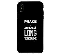 Carcasa para iPhone XS MAX Cita de Odio la Guerra: «Di no a la Guerra, no a la Guerra, la Paz GANA a Largo Plazo»