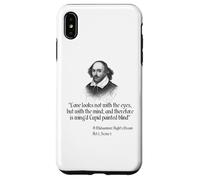 Carcasa para iPhone XS MAX Cita de Shakespeare - El Amor no se ve con los Ojos