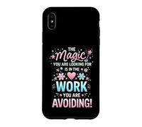 Carcasa para iPhone XS MAX Cita Divertida sobre Ética Laboral y Humor
