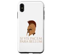 Carcasa para iPhone XS MAX Cita Latina - Si Vis Pacem para Bellum - Casco Espartano