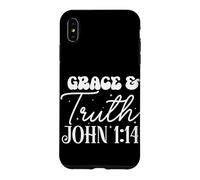 Carcasa para iPhone XS MAX Cita Motivacional de Gracia y Verdad Juan 1:14