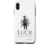Carcasa para iPhone XS MAX Cita Motivacional de Séneca sobre la Suerte filosofía Romana Antigua