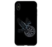 Carcasa para iPhone XS MAX Classic Huginn Muninn Celtic Viking Brújula Vegvisir