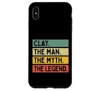 Carcasa para iPhone XS MAX Clay The Man The Myth The Legend - Cita Personalizada Divertida