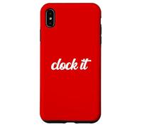Carcasa para iPhone XS MAX Clock It Gen Z Argot Motivo Oculto Adolescente Adolescente Identidad Verdad