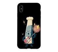 Carcasa para iPhone XS MAX Cocinero Divertido con Guitarra eléctrica para Amantes del Rock y la Cocina