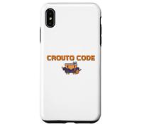 Carcasa para iPhone XS MAX 【Code DE CROUTO】 Herramienta de Ilustración de AI Agente de IA Ejecución Binario Hacker Dot Gake GPT