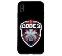 Carcasa para iPhone XS MAX Código 3 Tres Divertido Argot paramédico Dentro Broma EMT EMS