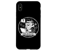 Carcasa para iPhone XS MAX Código Detective Bug Hunt Resolver Software Repetir QA Emblema
