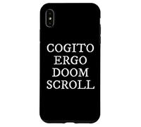 Carcasa para iPhone XS MAX Cogito Ergo Doom Pergamino Latina Filosofía Humor