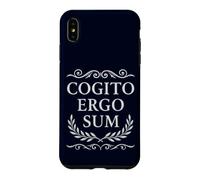 Carcasa para iPhone XS MAX Cogito Ergo Sum Filosofía Latina Creo Que por lo Tanto Soy