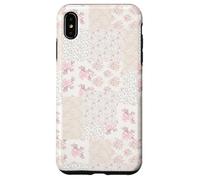 Carcasa para iPhone XS MAX Colcha de Encaje Collage Floral Patchwork Girly Coquette Romántico