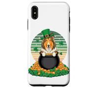 Carcasa para iPhone XS MAX Collie St Patricks Day Leprechaun Shamrock Collies