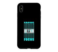 Carcasa para iPhone XS MAX Color Turquesa Enfócate en tu Dinero Gráfico Turquesa