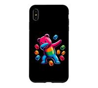 Carcasa para iPhone XS MAX Colorful Dabbing Gummy Bear Candy Lovers Kids Boys Bear Dab