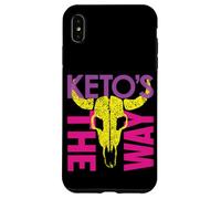 Carcasa para iPhone XS MAX Colorido Keto Warrior Space Bounty Hunter Skull Parody 80's