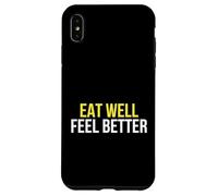 Carcasa para iPhone XS MAX Coma Bien Siéntase Mejor Dieta Baja en FODMAP Salud intestinal Digestión