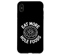 Carcasa para iPhone XS MAX Come más Alimentos de hoyo - Funny Donut Lover