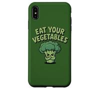 Carcasa para iPhone XS MAX Come Tus Verduras Vegano Vegetariano Divertido Brócoli Dieta