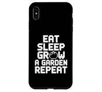 Carcasa para iPhone XS MAX Comer Dormir Crecer un jardín Repetir Divertido Jardinería Juegos