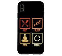 Carcasa para iPhone XS MAX Comer Dormir Yoga Repetir Yoga Ejercicio