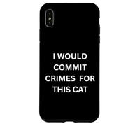 Carcasa para iPhone XS MAX Cometería crímenes por Este Humor Amante de los Gatos