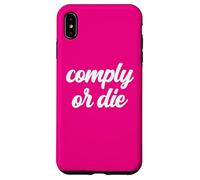 Carcasa para iPhone XS MAX Comply Or Die Policing Activist Sarcástica Policía Viral Meme