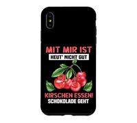 Carcasa para iPhone XS MAX con mí es Hoy ´ Nicht gut Kirschen Essen! El Chocolate va