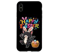 Carcasa para iPhone XS MAX Conejo de Pascua de Gato en Busca de Huevos - Divertido diseño de Pascua